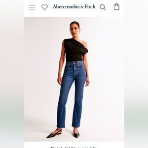Abercrombie & Fitch The Ankle Straight Jeans in Size 25 (0) NWT
